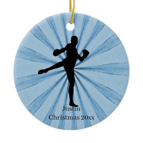 Kickboxing Name Ceramic Ornament