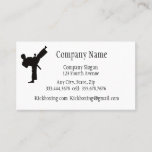 Kickboxing or Martial Art Sport Business Card