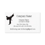 Kickboxing or Martial Art Sport Business Card Kickboxing or Martial Art Sport Business Card