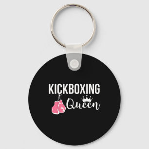 Kickboxing Queen Fitness Gym Motivational Keychain