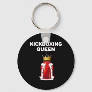 Kickboxing Queen Girls Kickboxing Womens Kickboxer Keychain