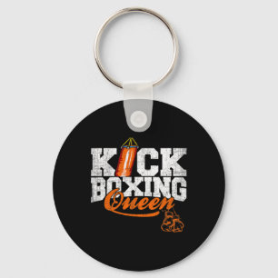 Kickboxing Queen Kickboxer Workout Graphic  Keychain