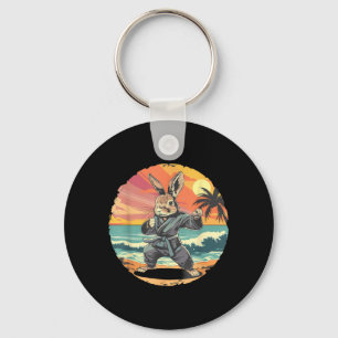 Kickboxing Rabbit Karate Taekwondo Jiu-Jitsu MMA Keychain