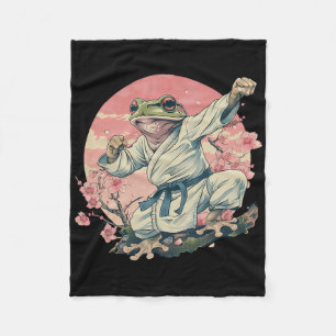 Kickboxing Sakura Jiu-jitsu Judo Mma Toad Taekwond Fleece Blanket