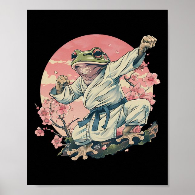 Kickboxing Sakura Jiu-jitsu Judo Mma Toad Taekwond Poster (Front)
