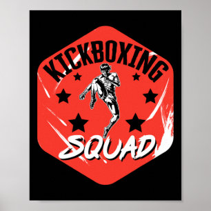 Kickboxing Vintage Kickboxing Squad Poster