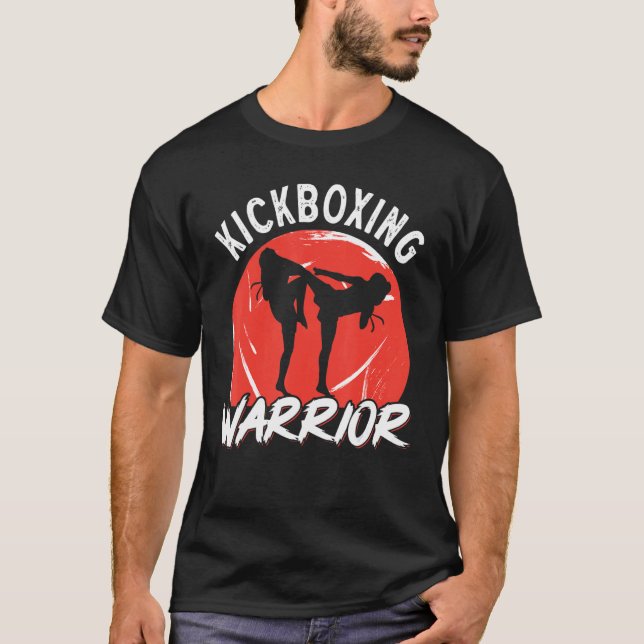 Kickboxing Vintage Kickboxing Warrior T-Shirt (Front)