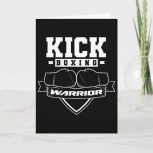Kickboxing Warrior Kickbox Kickboxer Kick Boxing  Card