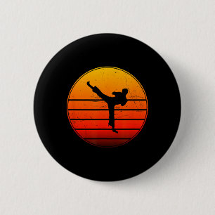 Kickboxing Women's Men's Boxing Kickbox Kickboxer Button