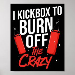 Kickboxing Workout Cardio Beginner Kickboxer Poster