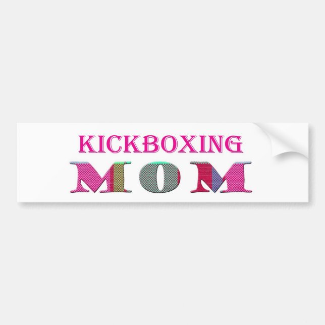 KickboxingMom Bumper Sticker (Front)