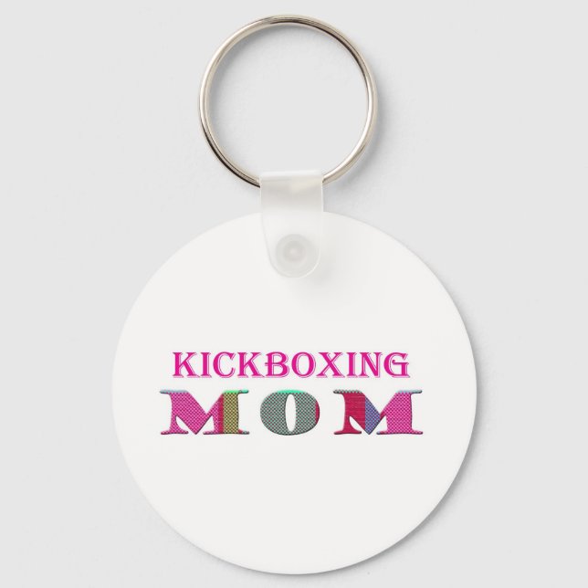 KickboxingMom Keychain (Front)