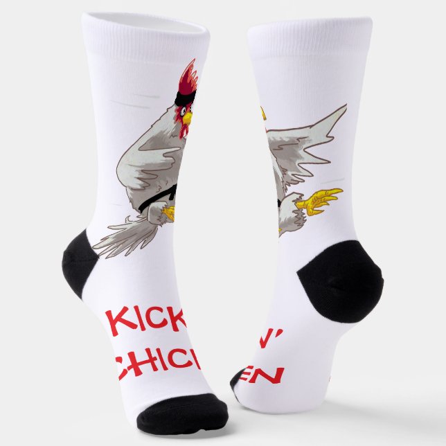Kickin' Chicken Socks (Angled)