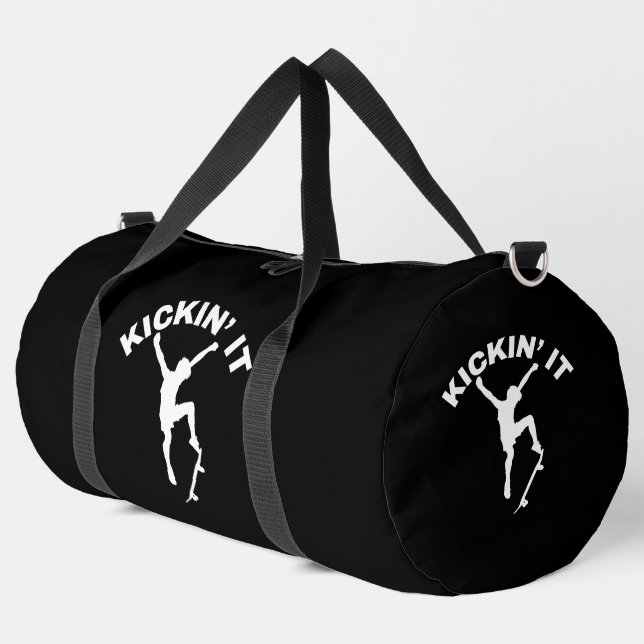 Kickin' It  Duffle Bag (Left Corner)