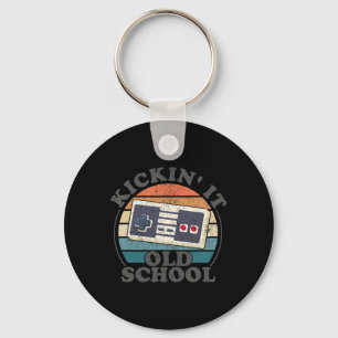 Kickin It Old School Retro 80s Video Game Gaming G Keychain