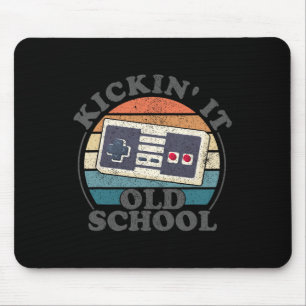 Kickin It Old School Retro 80s Video Game Gaming G Mouse Pad