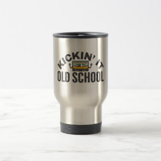 kickin' it old school travel mug
