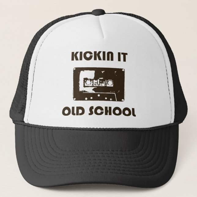 Kickin It Old School Trucker Hat (Front)