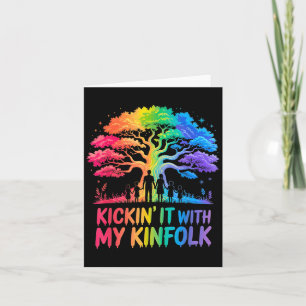 Kickin' It With My Kinfolk Funny Family Reunion Card