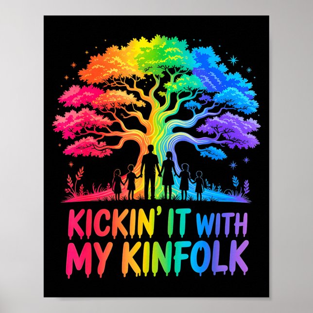 Kickin' It With My Kinfolk Funny Family Reunion  Poster (Front)