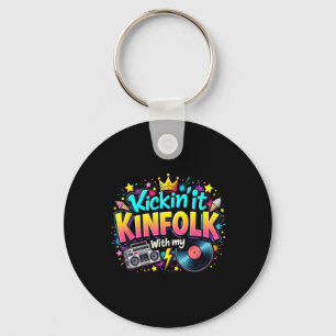Kickin' It With My Kinfolk Funny Family Reunion Su Keychain