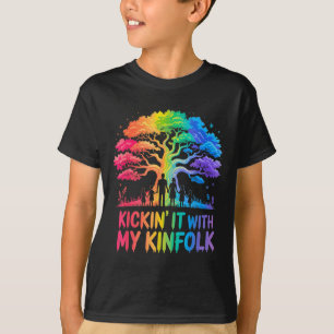 Kickin' It With My Kinfolk Funny Family Reunion T-Shirt