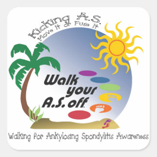 Kicking A.S. - Move It Or Fuse It Square Sticker