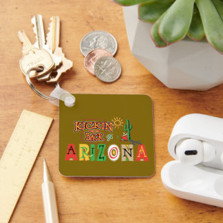 Kicking Back in Arizona Keychain