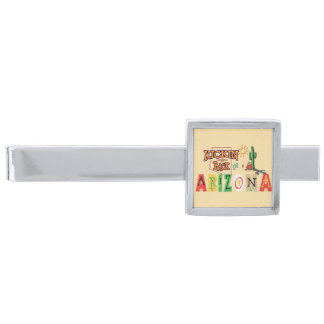 Kicking Back in Arizona Silver Finish Tie Bar