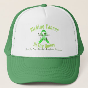Kicking Cancer, Lymphoma Awareness - Customizable Trucker Hat