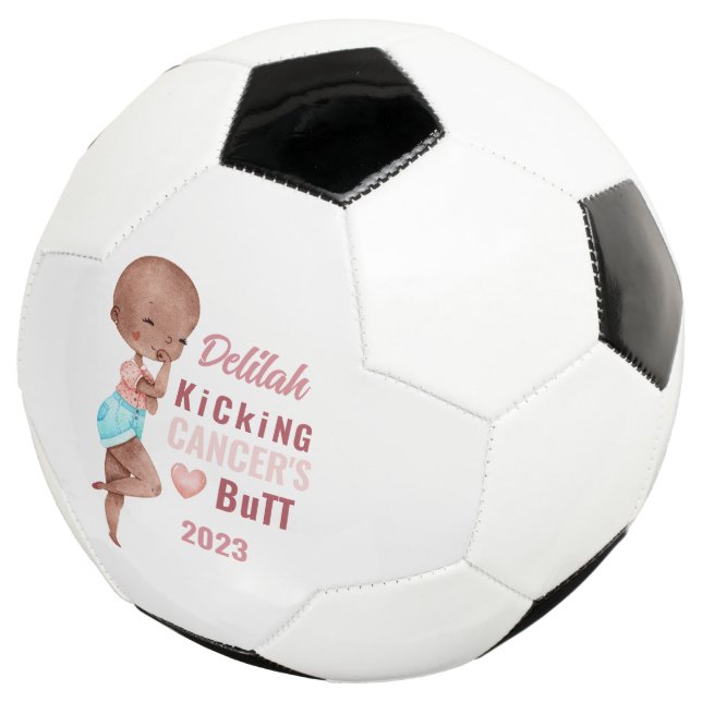 Kicking Cancer's Butt Personalized Soccer Ball (Three Quarter)