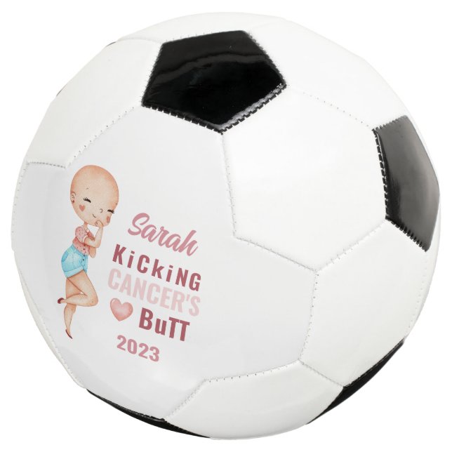Kicking Cancer's Butt Personalized Soccer Ball (Three Quarter)