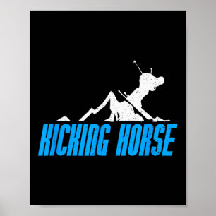 Kicking Horse Skiing Snowboarding Canada Resort Di Poster