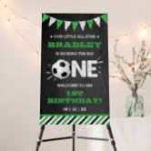 The Big One Fishing Theme 1st Birthday Milestone P Foam Board