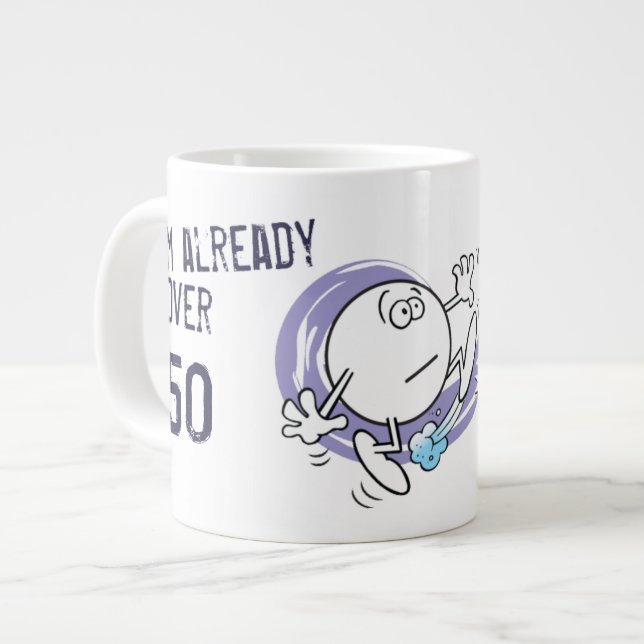 Kicking the Bucket Giant Coffee Mug (Front Left)