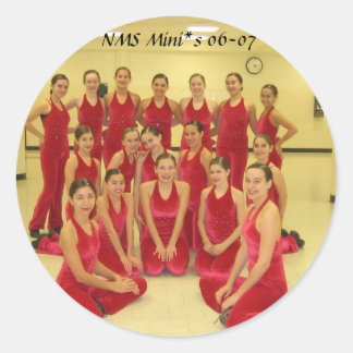 Kickline'06 002, NMS Mini*s 06-07 Classic Round Sticker