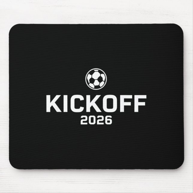 Kickoff 2026 Funny Soccer Fever Fan  Mouse Pad (Front)