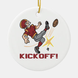 Kickoff Ceramic Ornament