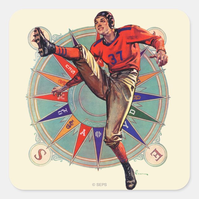 Kickoff Square Sticker (Front)