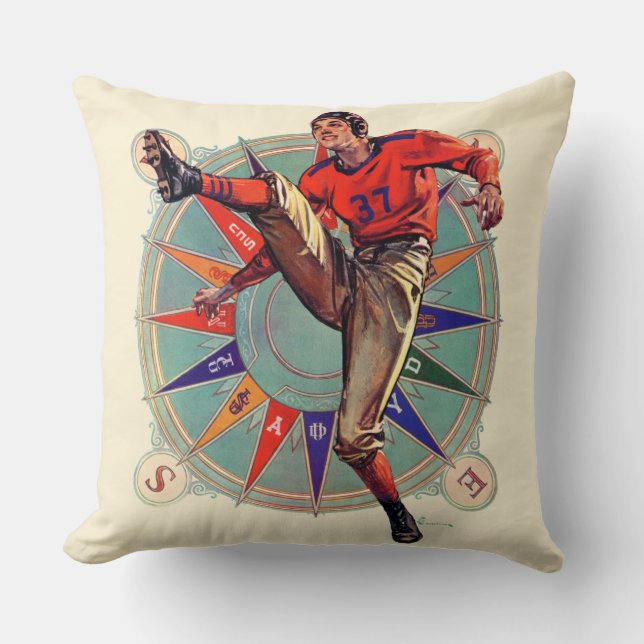 Kickoff Throw Pillow (Front)