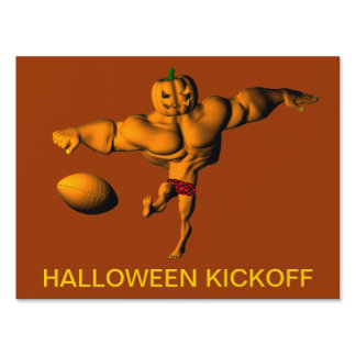 Kickoff To Halloween Season Yard Sign