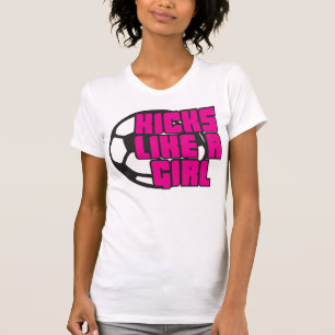 Kicks Like a Girl Soccer T-Shirt