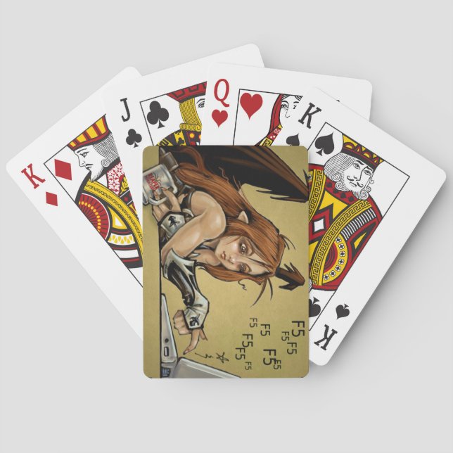 Kickstarter F Five Sophie Poker Cards (Back)