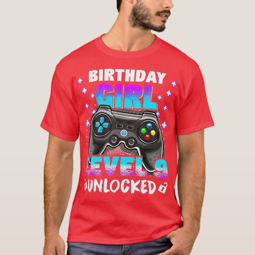 Kid 9th Birthday Girl 9 Year Old Video Game Level  T_Shirt