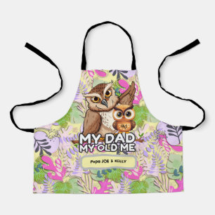 Kid Apron : My Dad My Old Me (leaves)