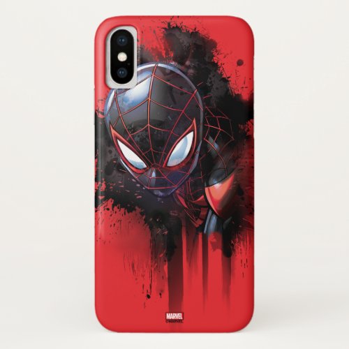 Kid Arachnid Ink Splatter iPhone X Case