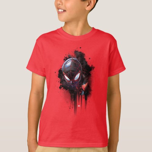 Kid Arachnid Ink Splatter T_Shirt