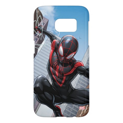 Kid Arachnid Web Slinging Through City Samsung Galaxy S7 Case