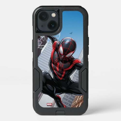 Kid Arachnid Web Slinging Through City iPhone 13 Case