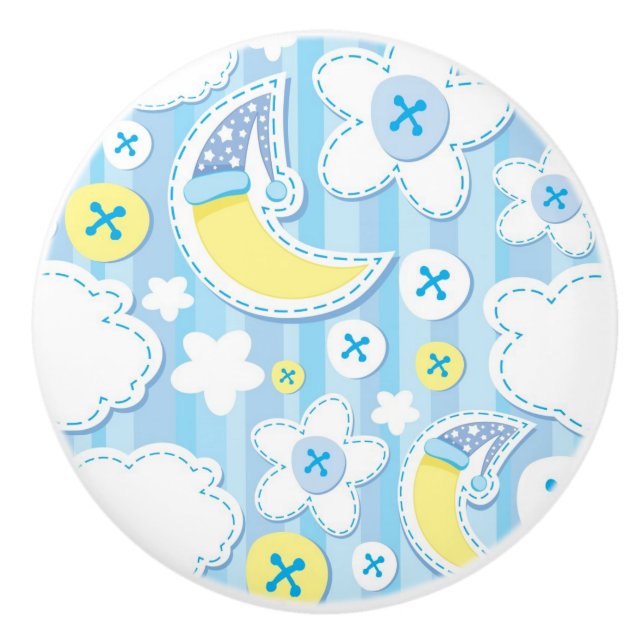 kid background ceramic knob (Front)